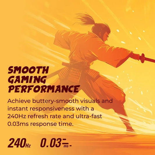 QD OLED Gaming Monitor 27 Inch QHD 2560x1440 240Hz 0.03ms G-Sync Compatible HDMI DisplayPort Console Gaming