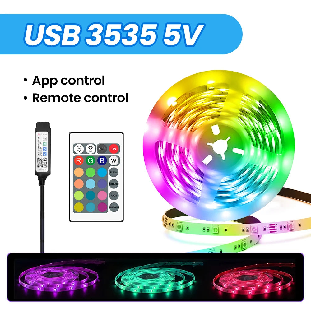 NeoCore LED Strip Lights RGB ,5V 1M-30M,16 million colors