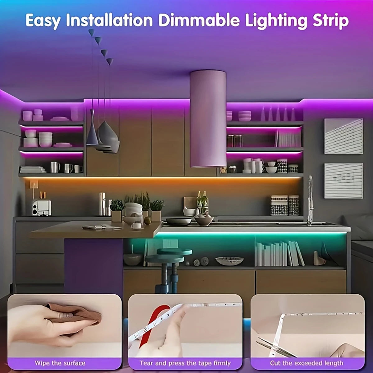 NeoCore Led Strip Lights with 44 Key Remote Control 1m 5m 10m 20m RGB Tape Led