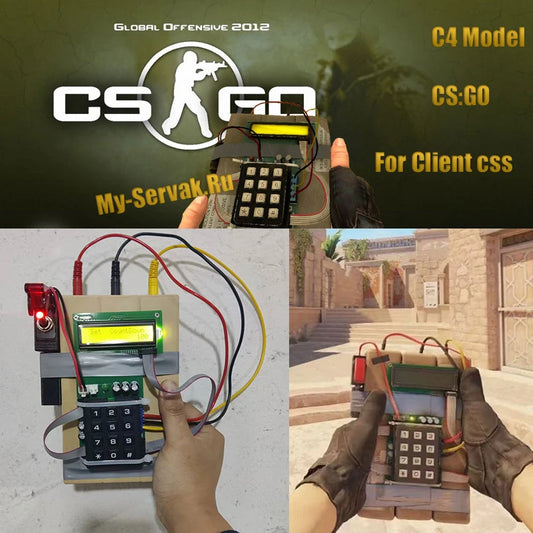 Csgo Peripheral C4 Model Props Password Time Can Be Set Cs2 Music Box Real Person CS Wargame Props