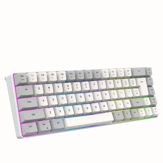 Key Line Separation 68 Keys Wired Mechanical Feel 60 Percent Keyboard Dual Color RGB Luminous Gaming Keyboard