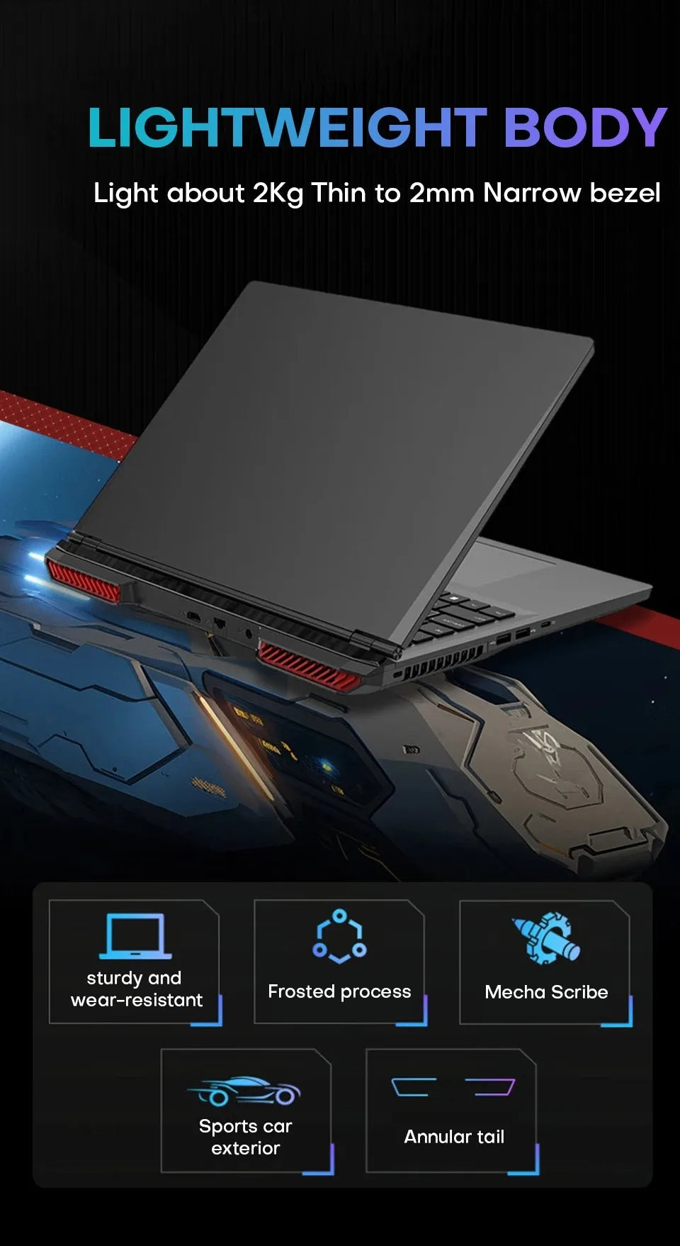 NeoCore 16" Gaming Laptop intel Core i7-6700HQ GTX 1060 6GB Notebook