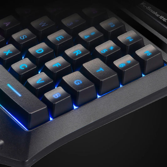Neo Core Single Handed Keyboard Analogue Mechanical Keyboard RGB Gaming Keyboard Portable Single Handed Keyboard