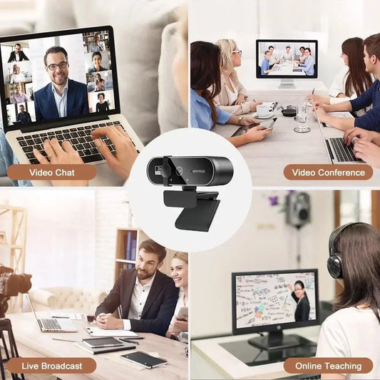 NeoCore 4K Webcam Video Camera 2K Autofocus  With Microphone Full HD 1080P