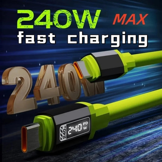 Neo Core 240W Type C to Type C Cable High Power Charger Cord With Digital Display Fast Charging