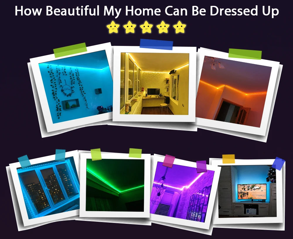 NeoCore LED Strip Lights RGB ,5V 1M-30M,16 million colors