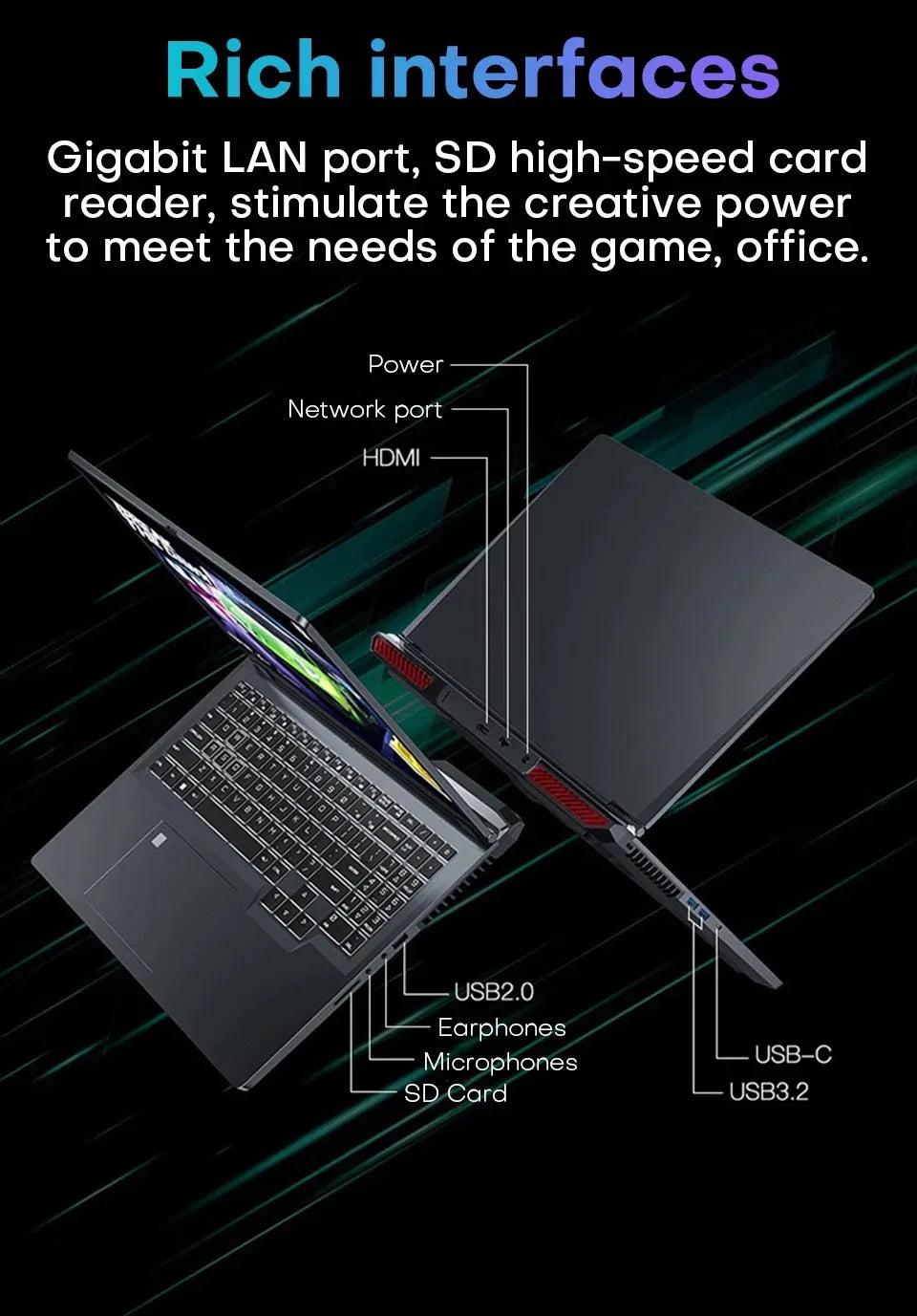 NeoCore 16" Gaming Laptop intel Core i7-6700HQ GTX 1060 6GB Notebook