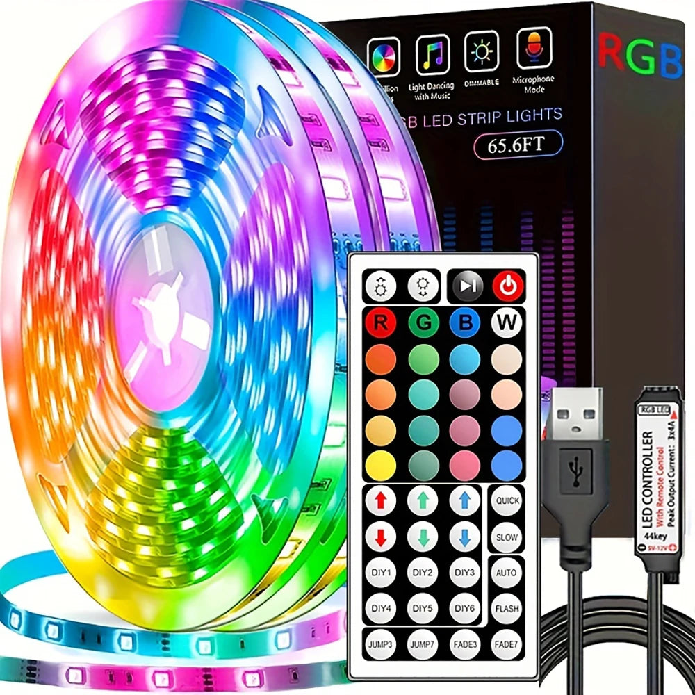 NeoCore Led Strip Lights with 44 Key Remote Control 1m 5m 10m 20m RGB Tape Led
