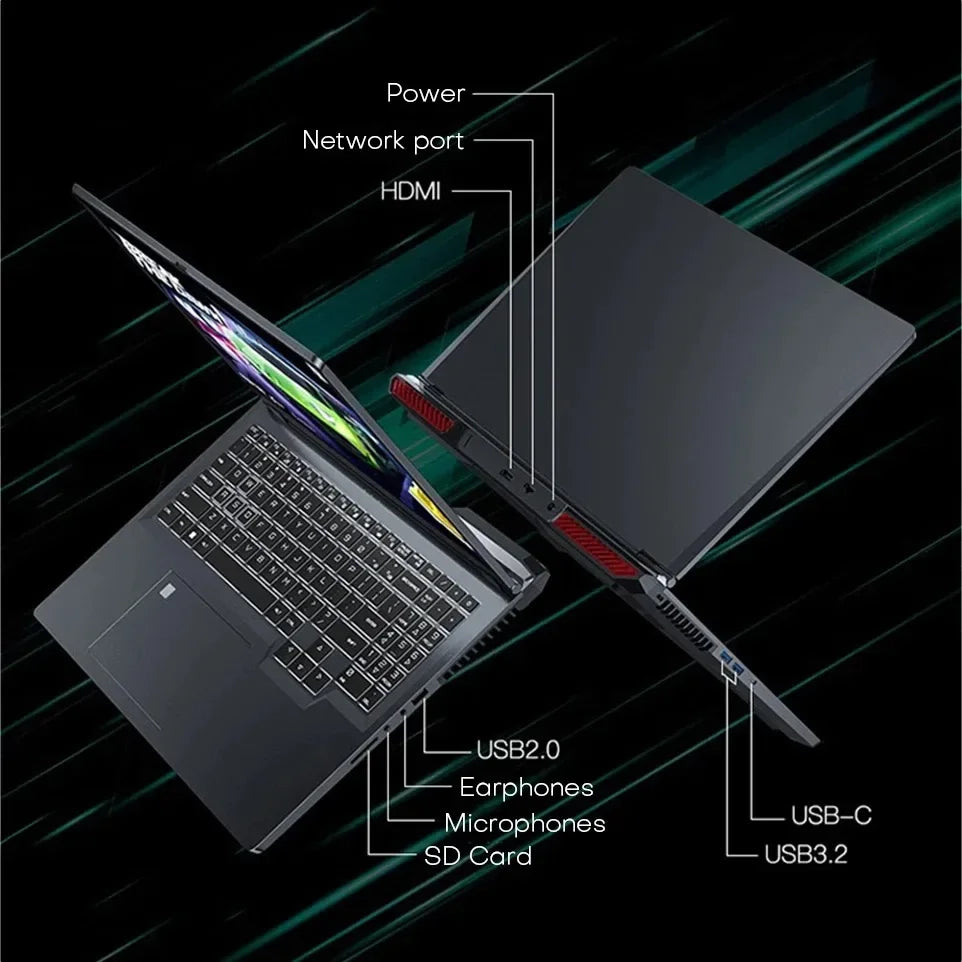 NeoCore 16" Gaming Laptop intel Core i7-6700HQ GTX 1060 6GB Notebook