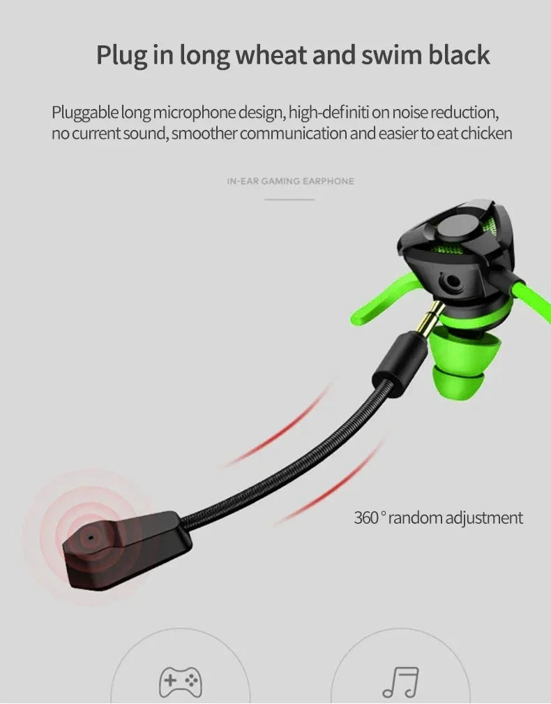 Neo Core Gamer Headphones Wired Earphone Gaming Earbuds With Mic For Muti use gaming