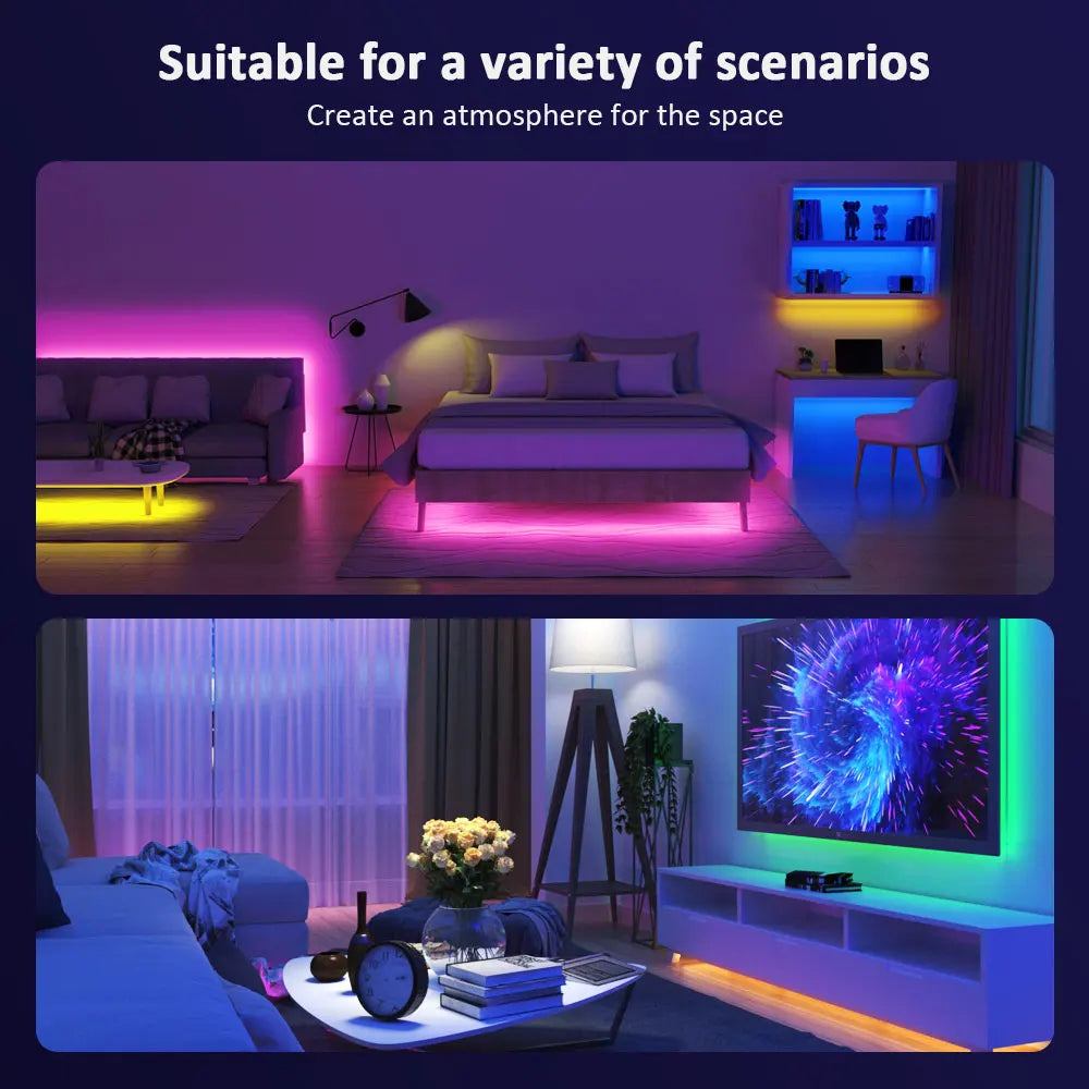 NeoCore LED Strip Lights RGB ,5V 1M-30M,16 million colors