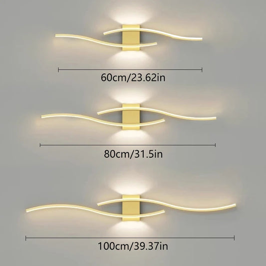 Neo Core wavey strip LED Wall Lamp