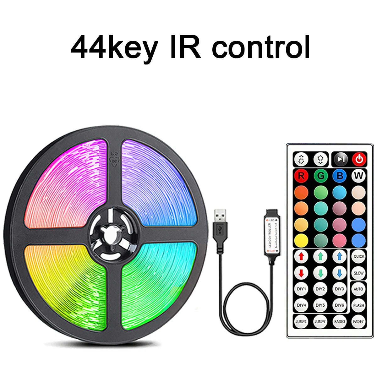 NeoCore Led Strip Lights with 44 Key Remote Control 1m 5m 10m 20m RGB Tape Led