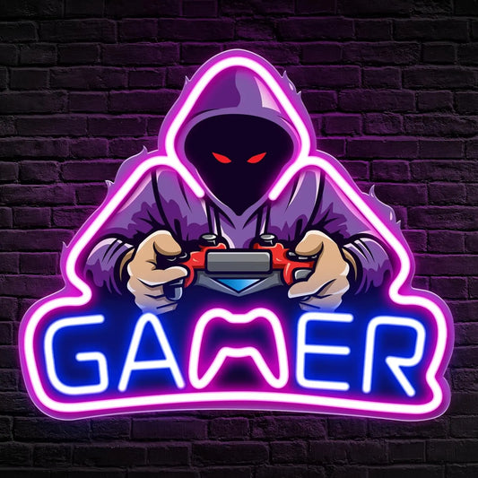 NeoCore game controller neon sign gamer room decoration