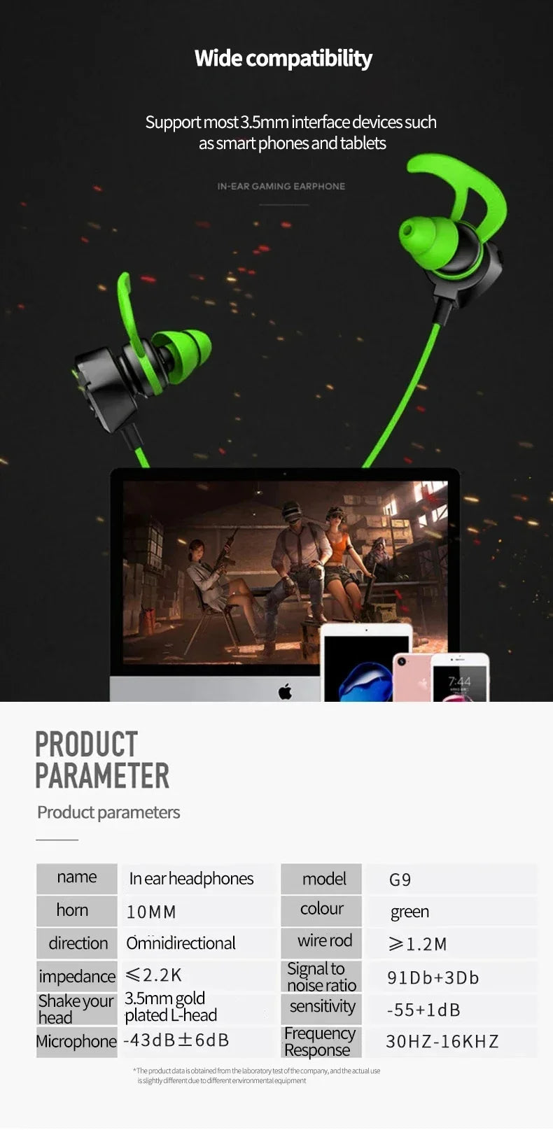 Neo Core Gamer Headphones Wired Earphone Gaming Earbuds With Mic For Muti use gaming