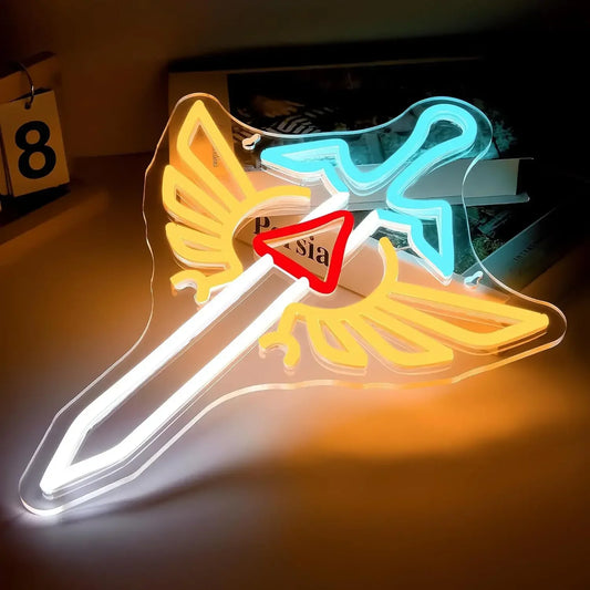 NeoCore Gaming Sword Neon Sign LED USB Powered